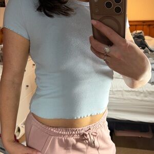 Aeropostale Light Blue Crop Top